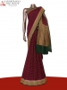 Classic Contrast Handloom Banarasi Crepe Silk Saree